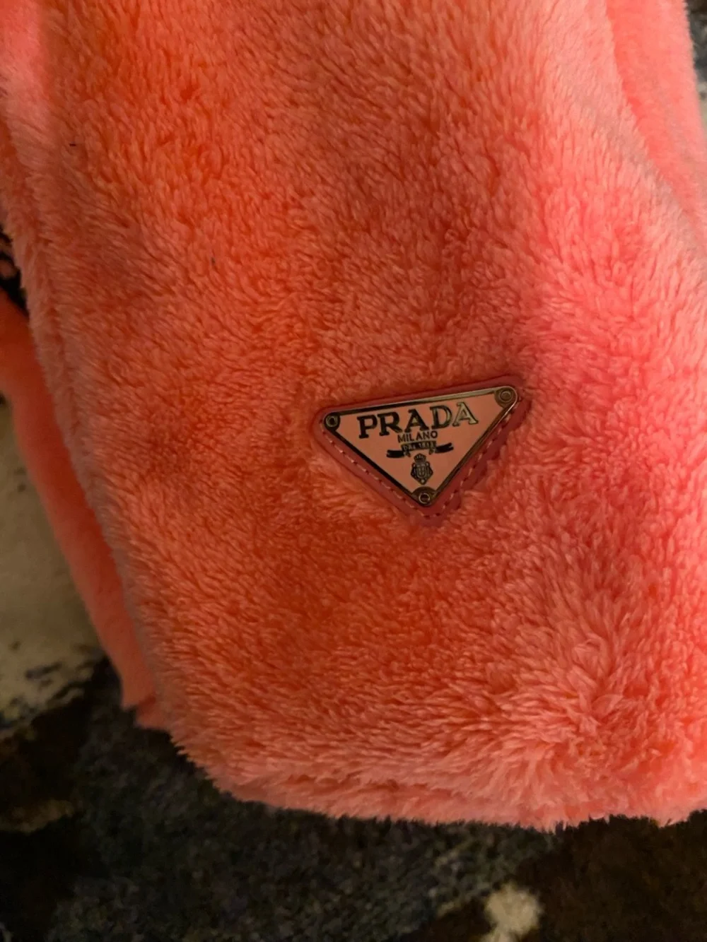 Prada Milano Plush Tote Bag - Hot Pink - Picture 4 of 7